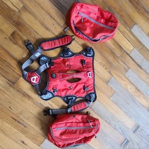 Arcadia Backpack Dog Harness Red Medium
